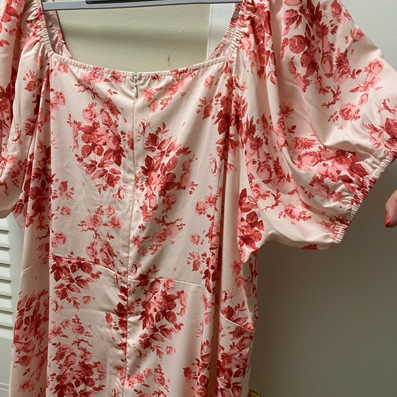 Floral Puff Sleeve Maxi Dress - Picture 4 of 4